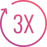 3X más