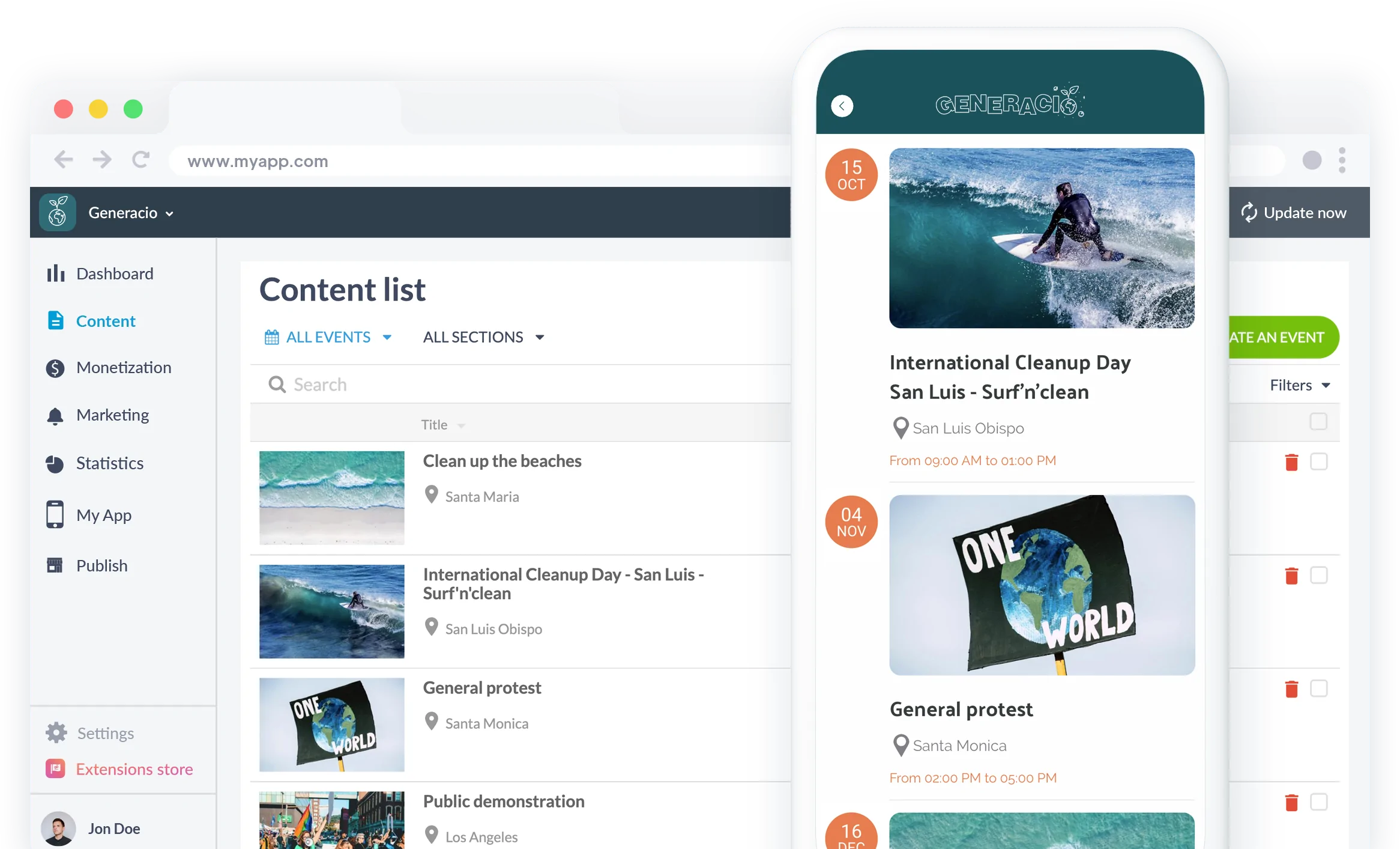 Calendario de eventos