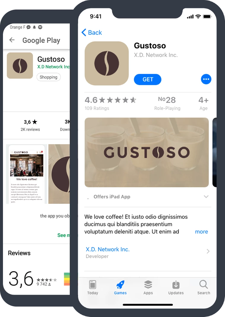 App Store y Google Play