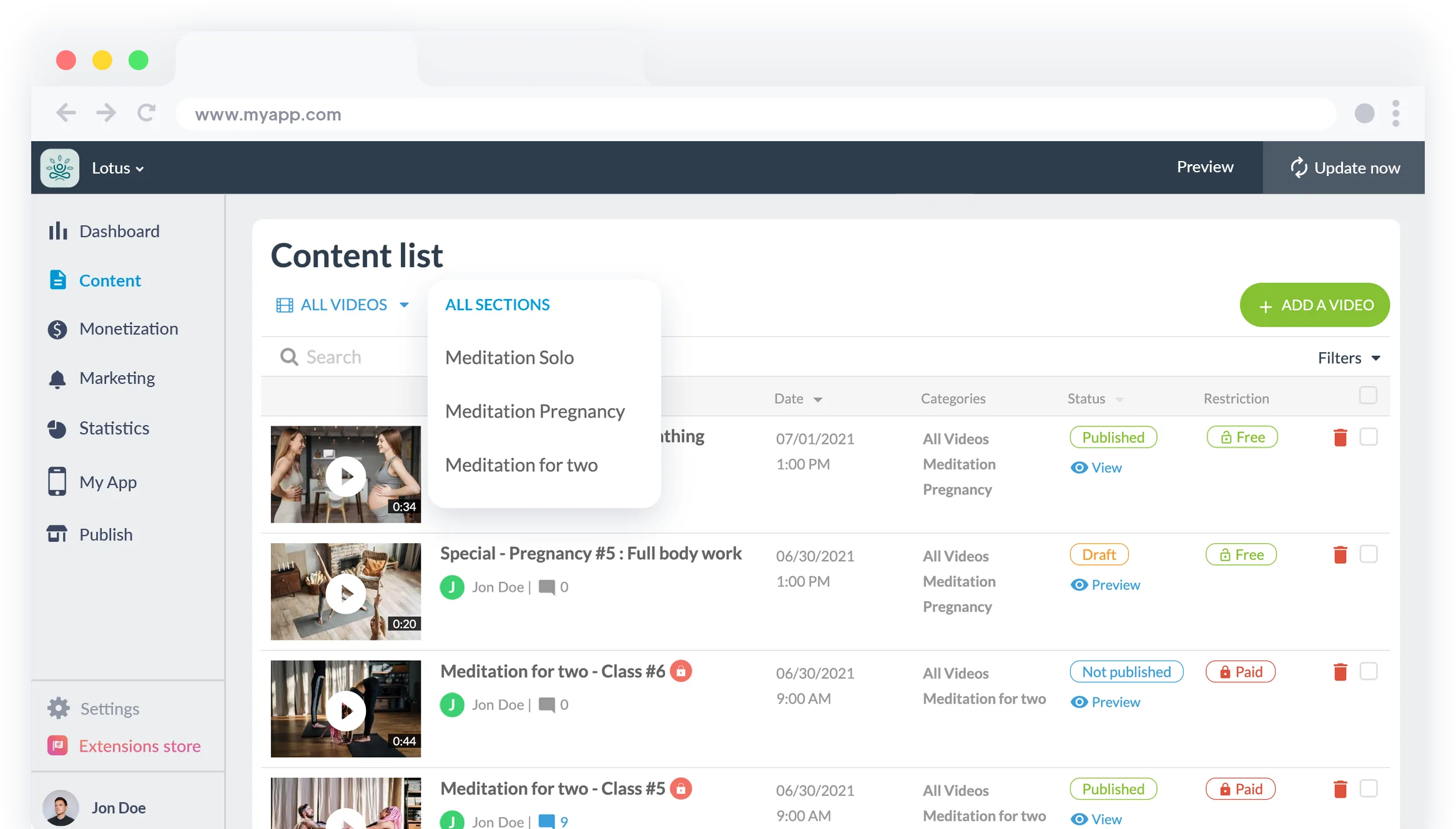 Backoffice TengoMiApp