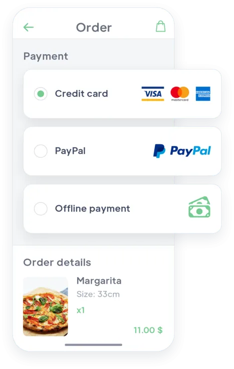 Payment solutions mockup