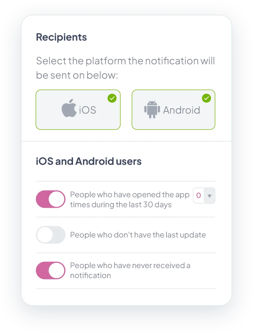 Notificaciones dirigidas