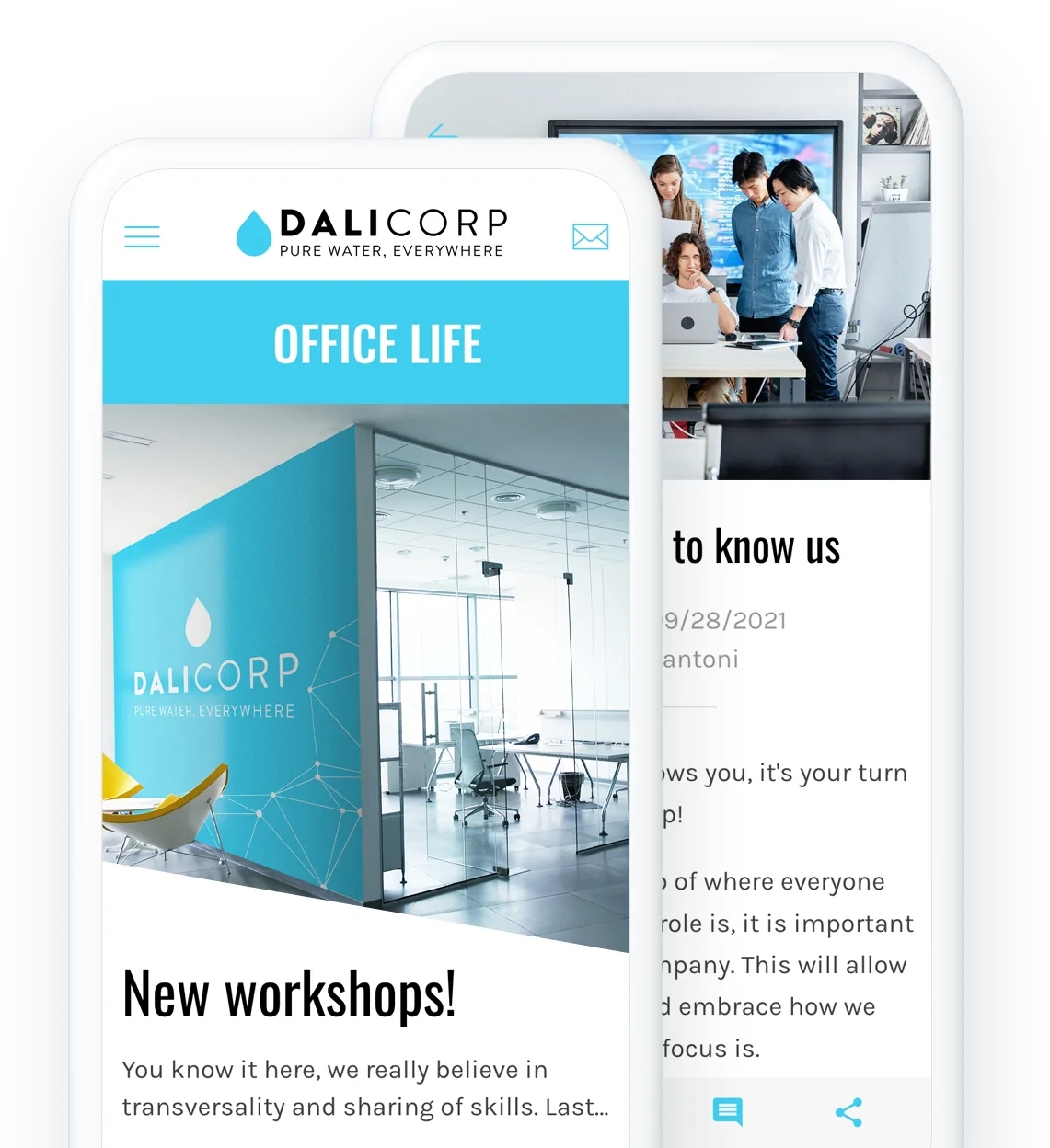 Comunicación con los empleados App
